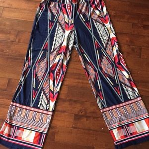Multicolored palazzo pants